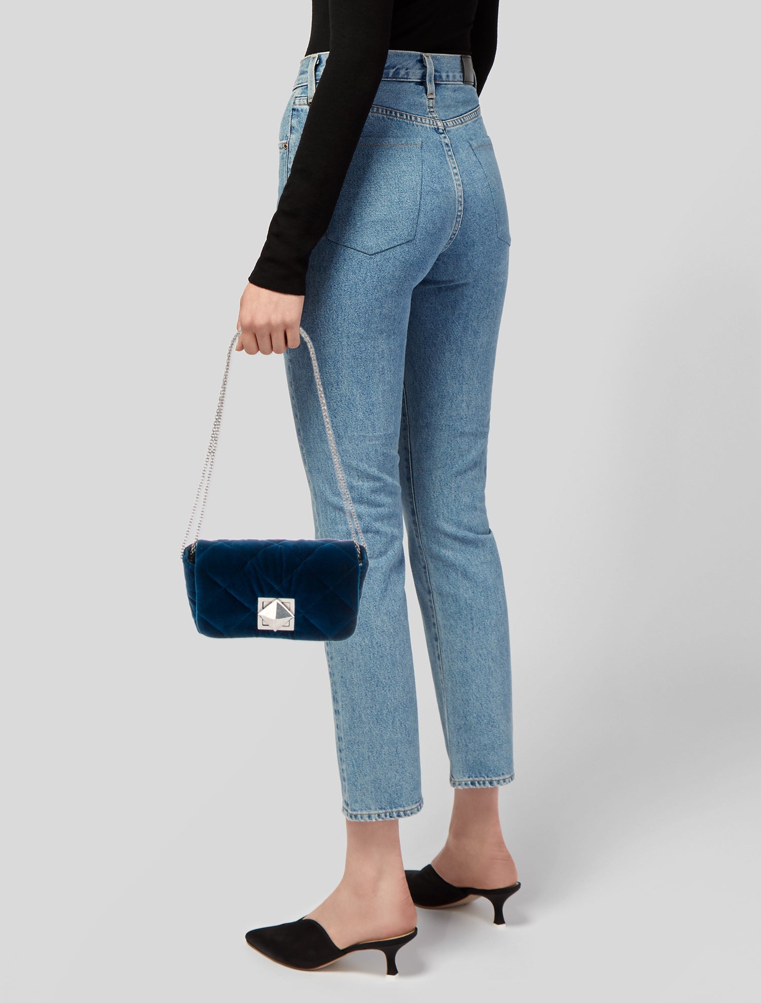 Sonia Rykiel Velvet Shoulder Bag w/ Tags