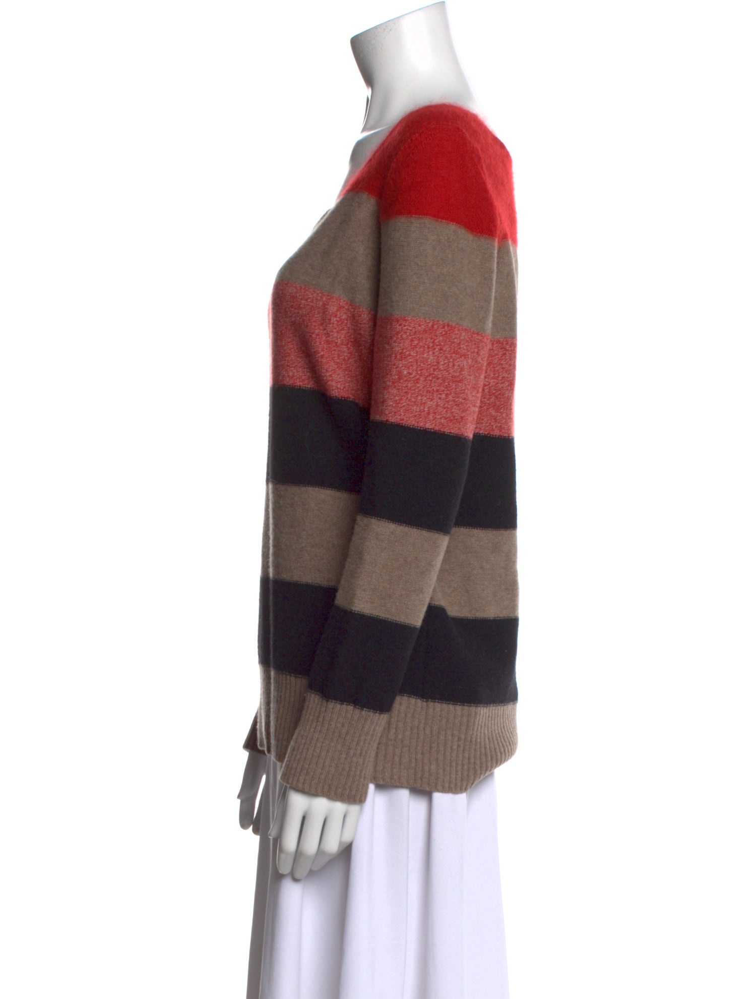 Sonia Rykiel Striped Scoop Neck Sweater
