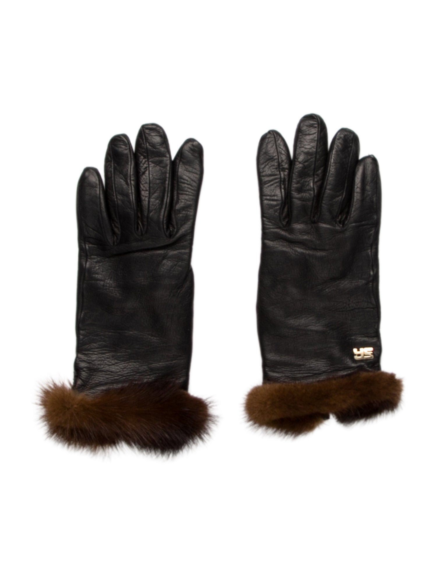 Sonia Rykiel Leather Winter Gloves