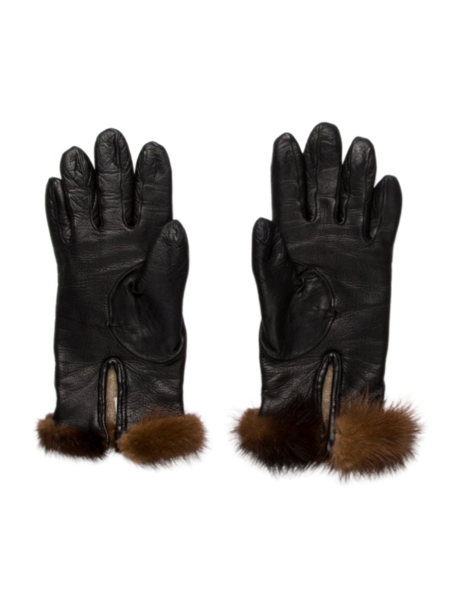 Sonia Rykiel Leather Winter Gloves