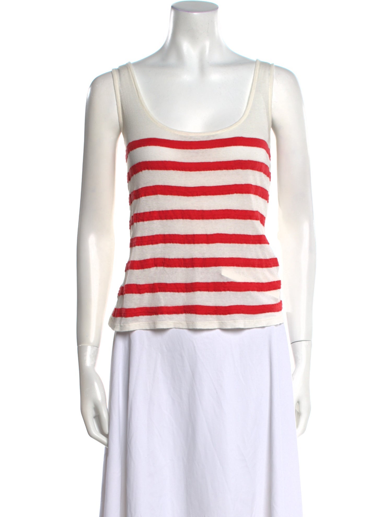 Sonia Rykiel Striped Square Neckline Top