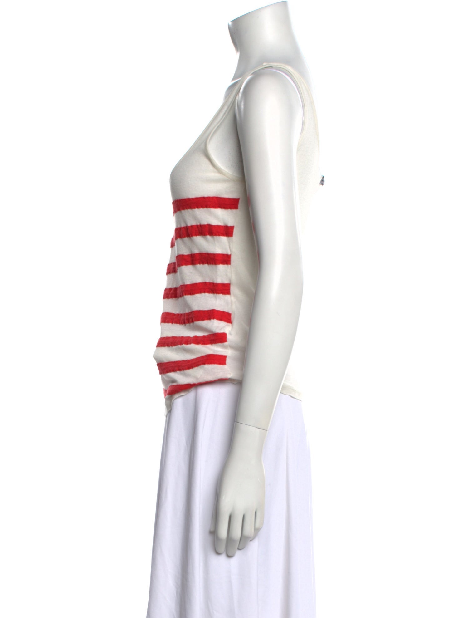 Sonia Rykiel Striped Square Neckline Top