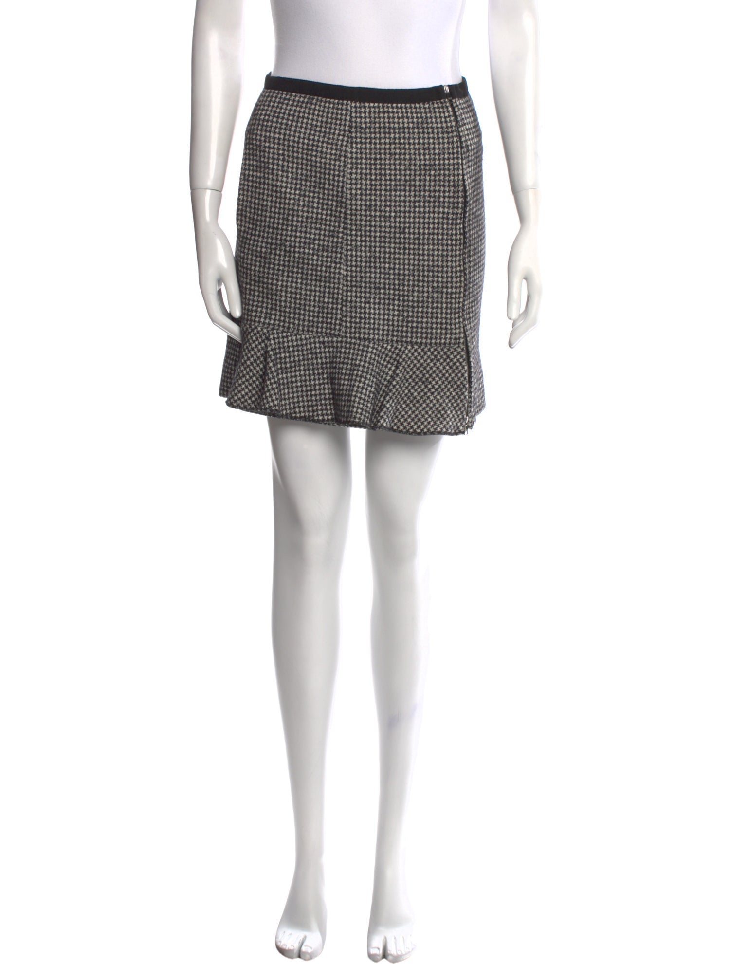 Sonia Rykiel Houndstooth Print Mini Skirt