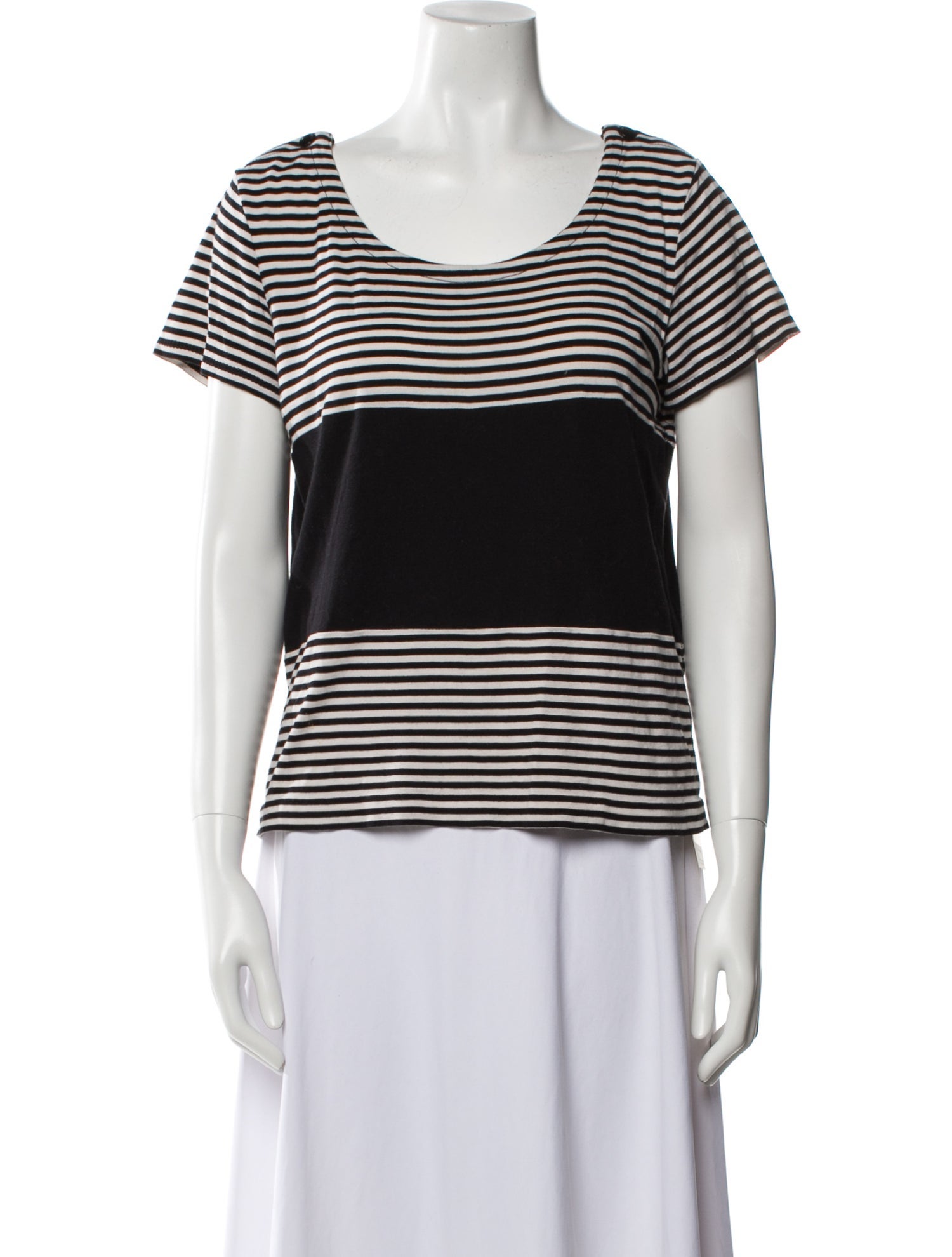 Sonia Rykiel Striped Scoop Neck T-Shirt