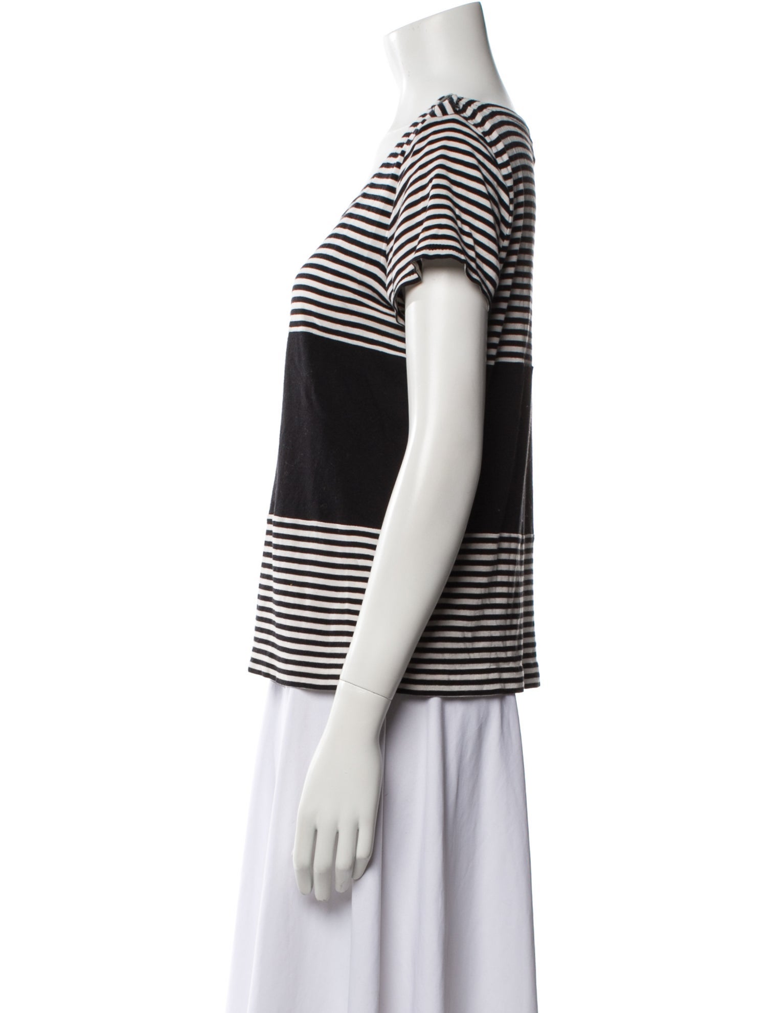 Sonia Rykiel Striped Scoop Neck T-Shirt