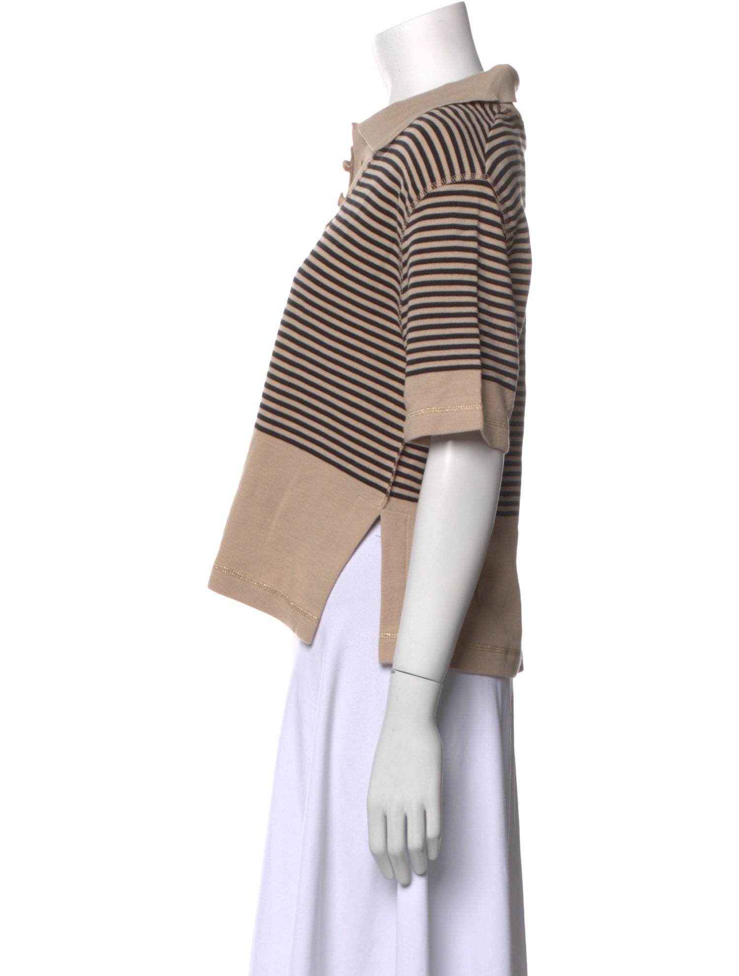 Sonia Rykiel Striped Short Sleeve Polo w/ Tags