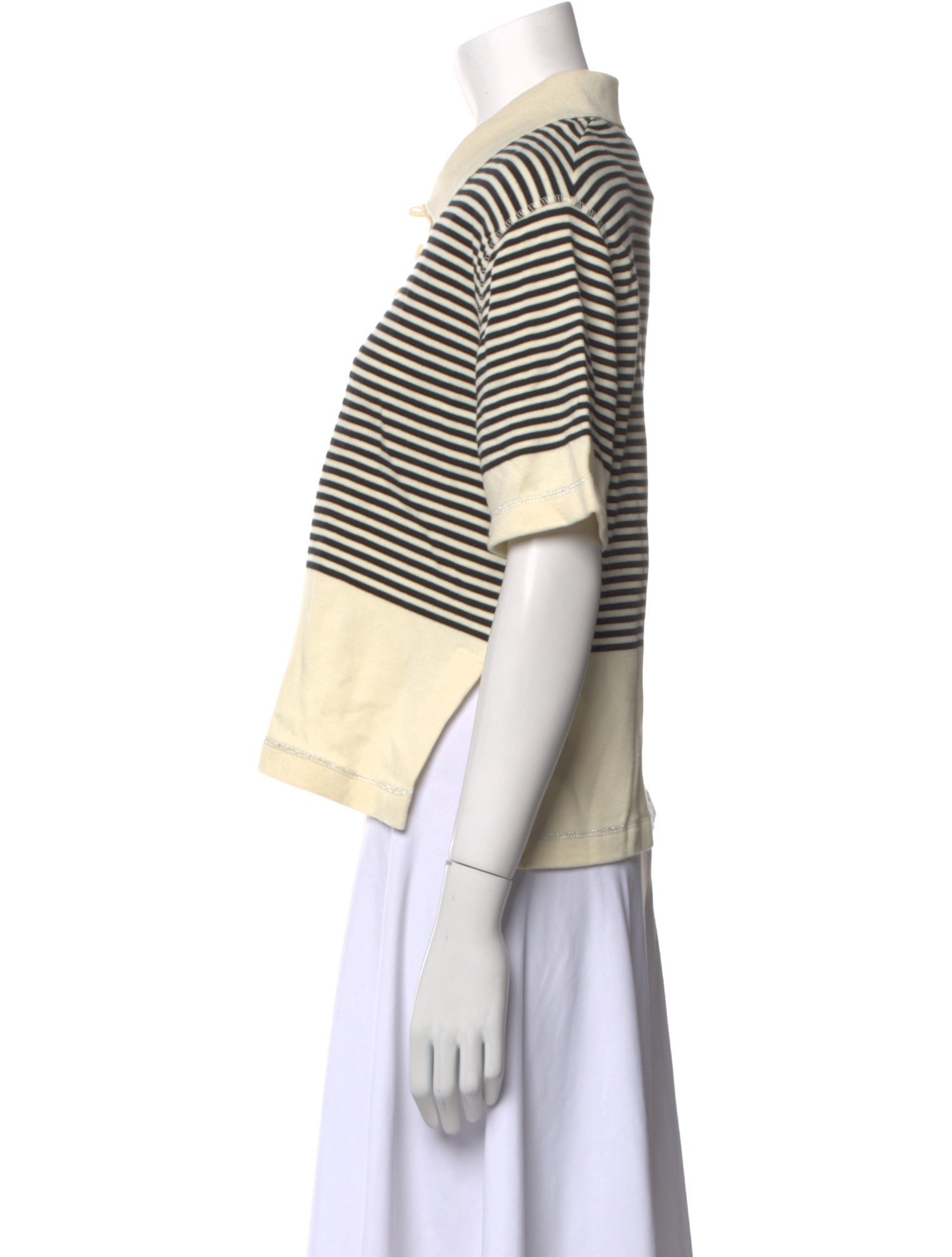 Sonia Rykiel Striped Short Sleeve Polo w/ Tags