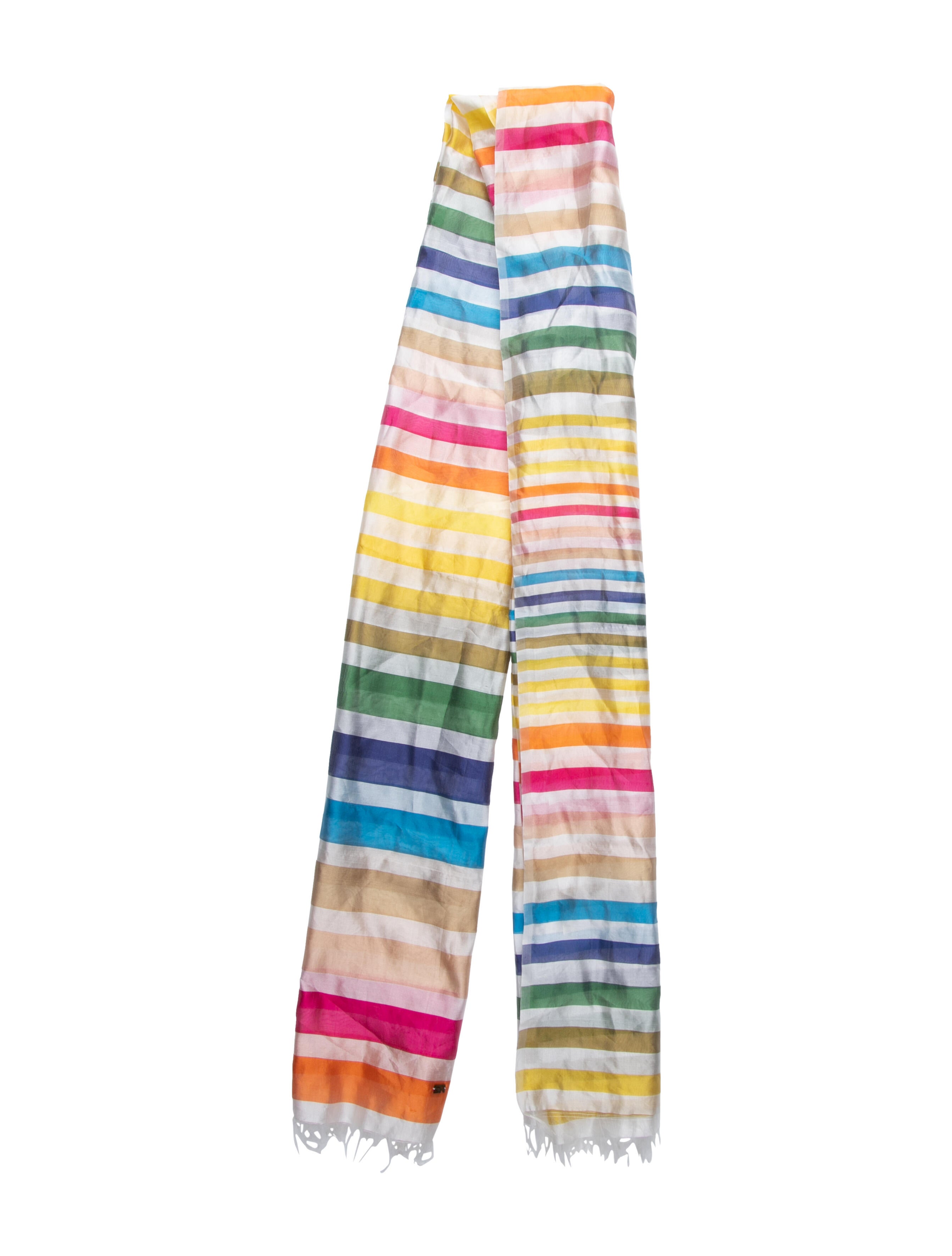 Sonia Rykiel Silk Striped Scarf