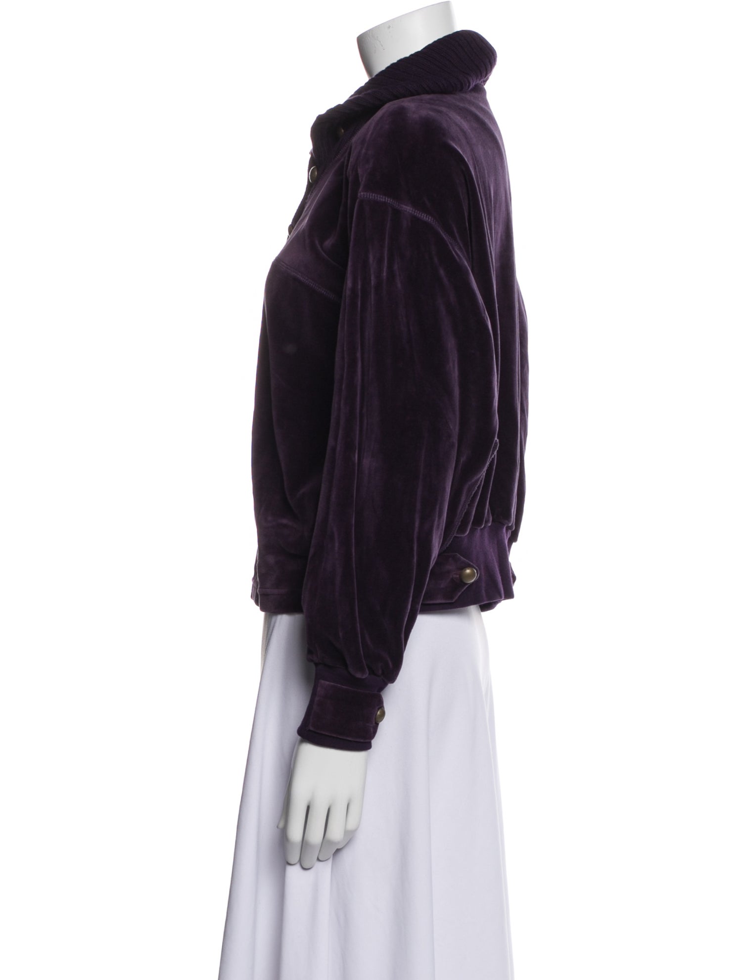 Sonia Rykiel Mock Neck Long Sleeve Sweatshirt