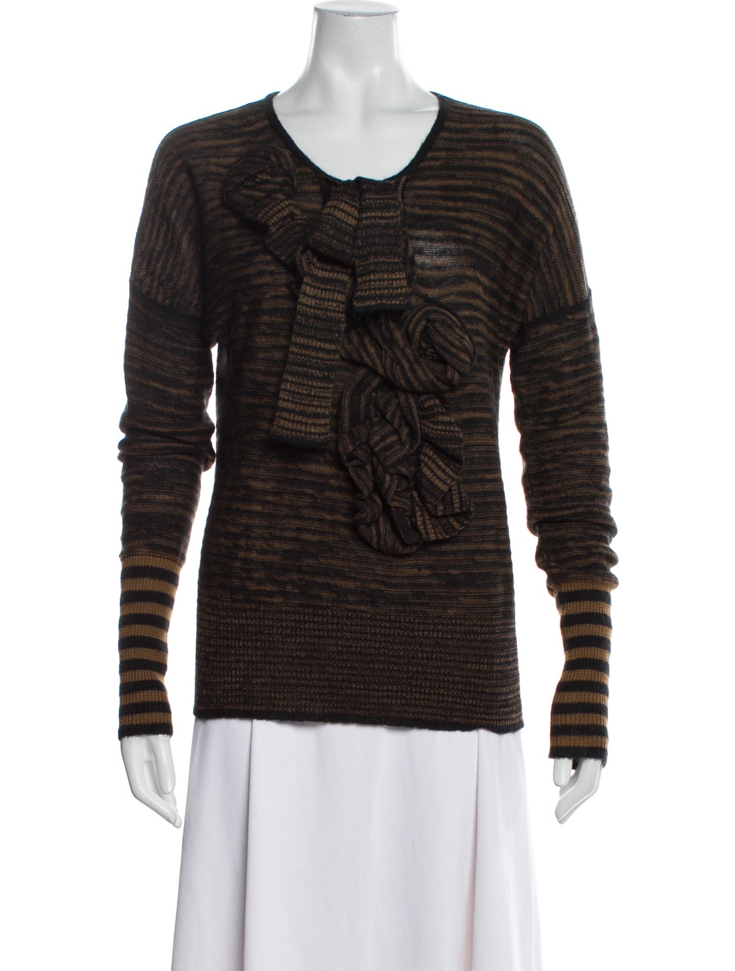 Sonia Rykiel Virgin Wool Striped Sweater