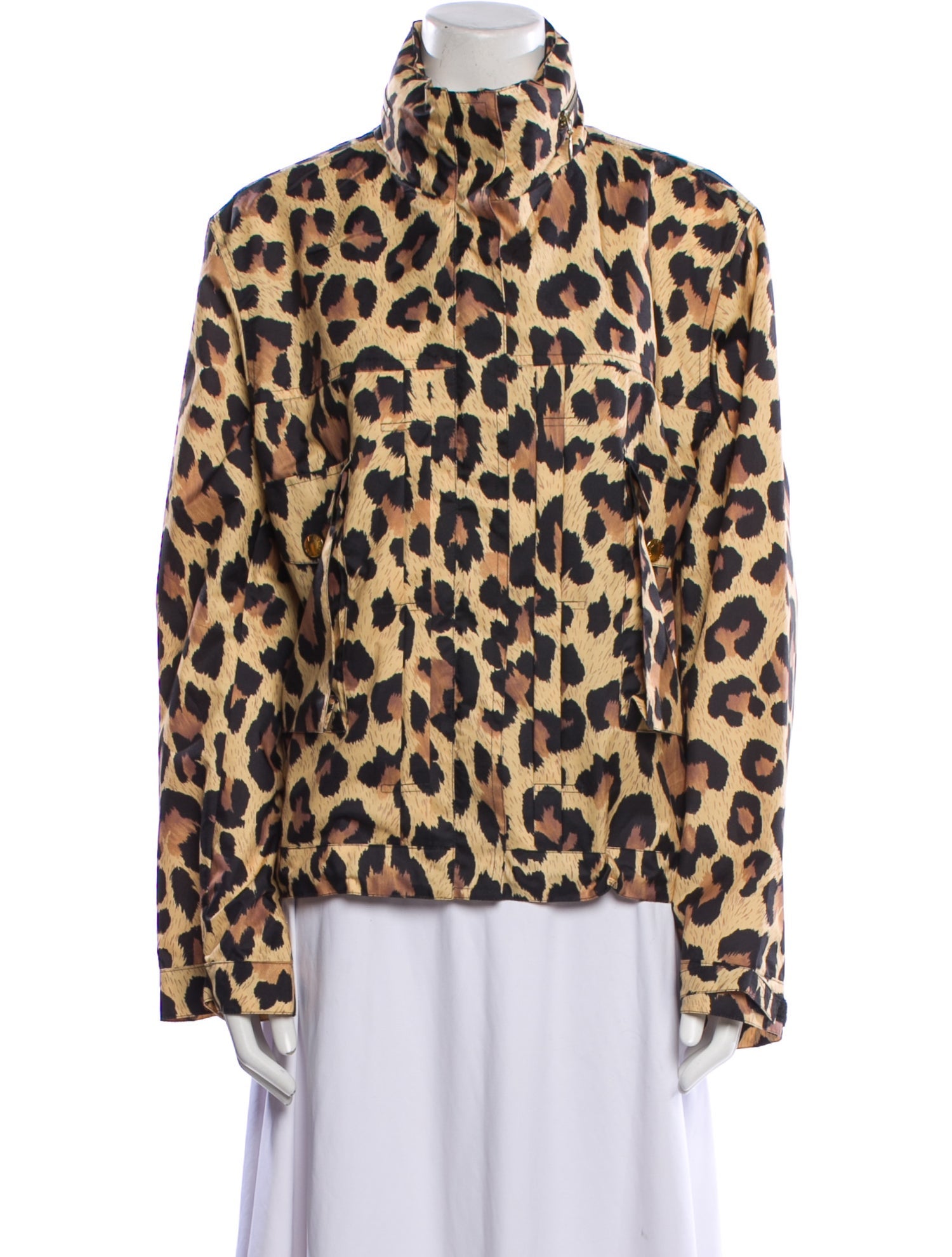 Sonia Rykiel Animal Print Faux Fur Jacket