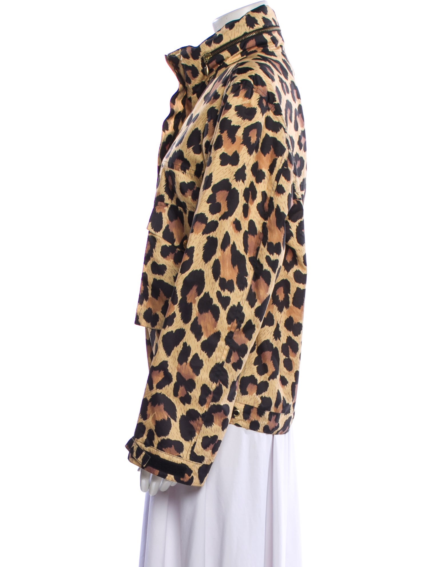 Sonia Rykiel Animal Print Faux Fur Jacket