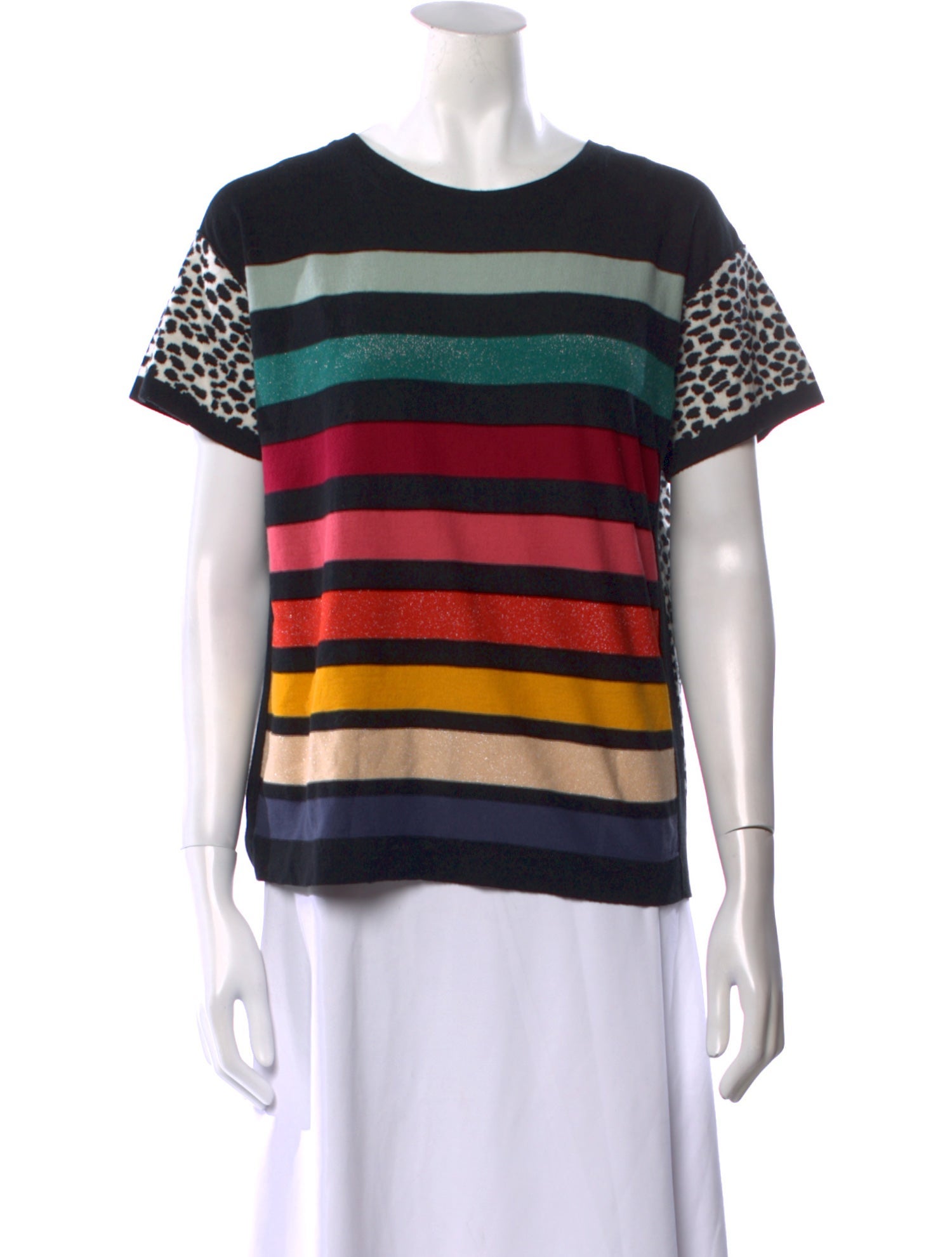 Sonia Rykiel Striped Scoop Neck Sweater