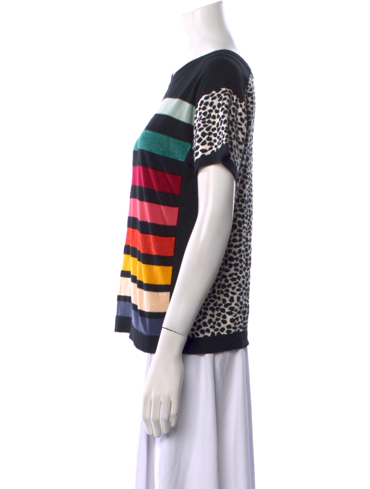 Sonia Rykiel Striped Scoop Neck Sweater