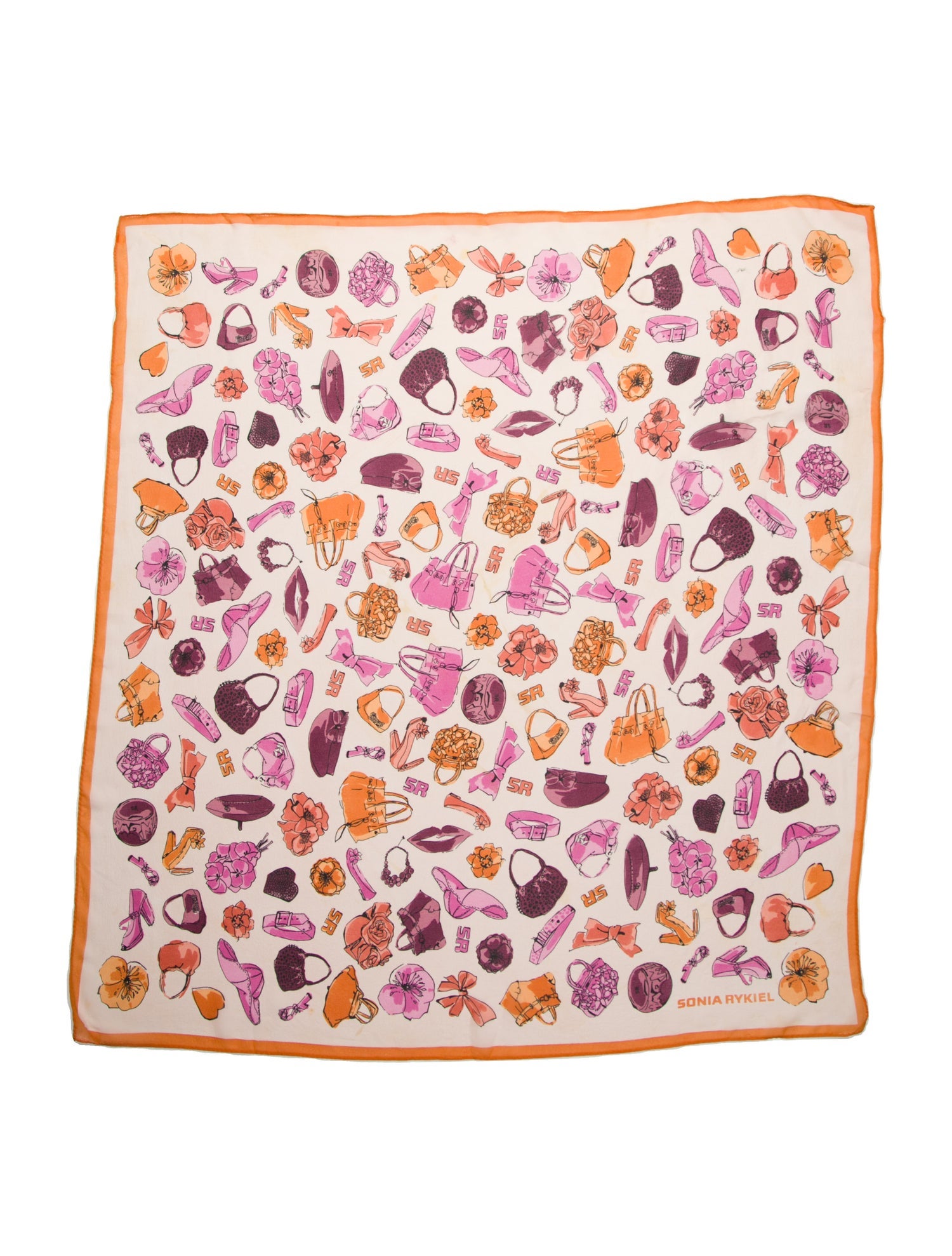 Hermès Tied Up In Knots Silk Scarf - Orange Scarves and