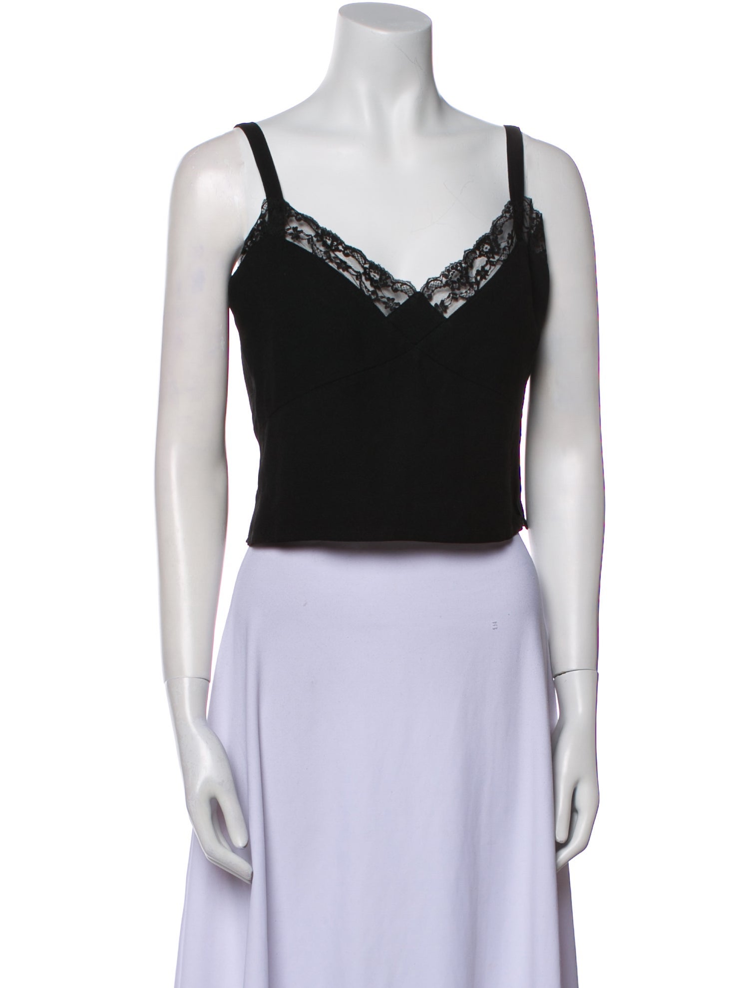 Sonia Rykiel V-Neck Sleeveless Crop Top