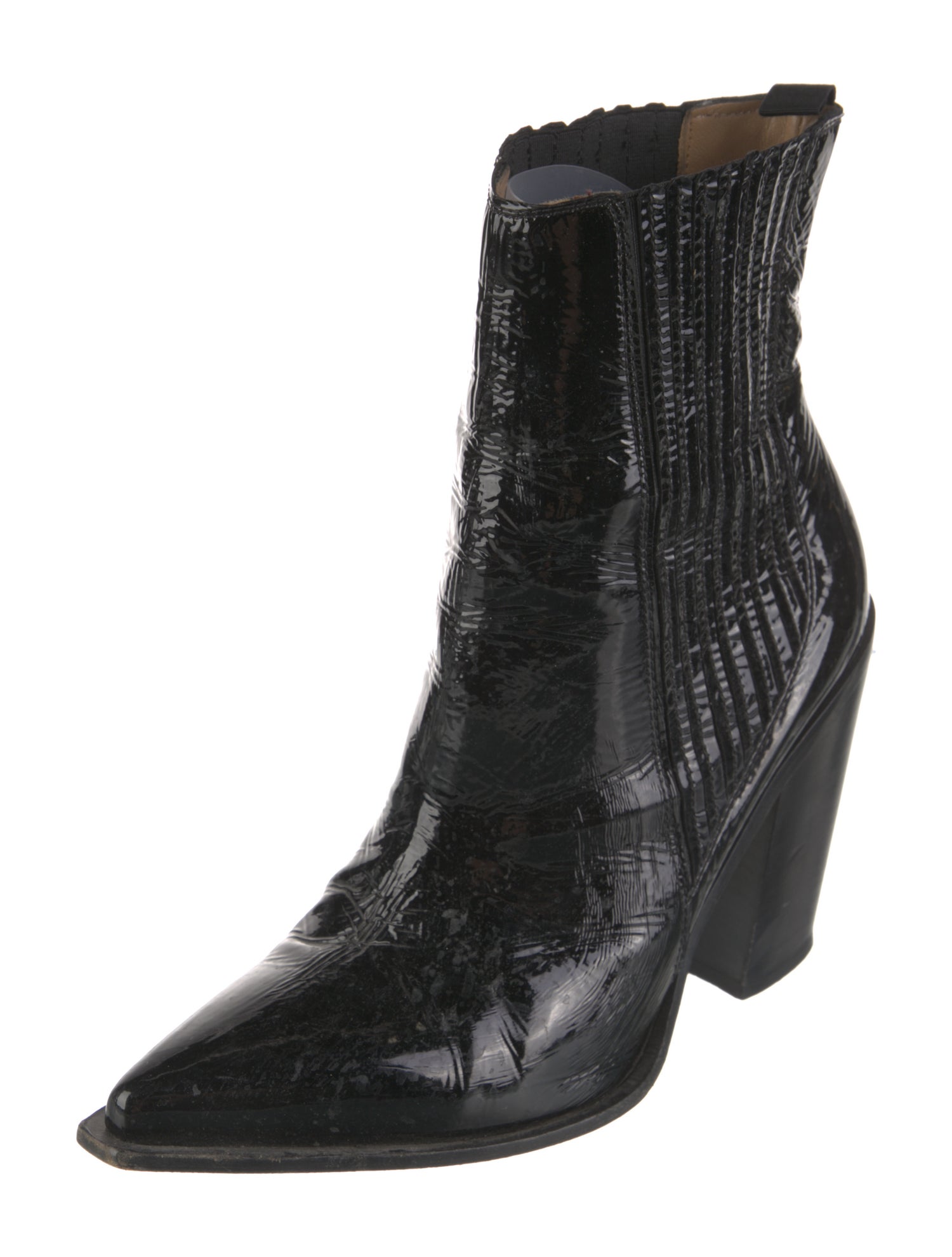 Sonia Rykiel Patent Leather Western Boots