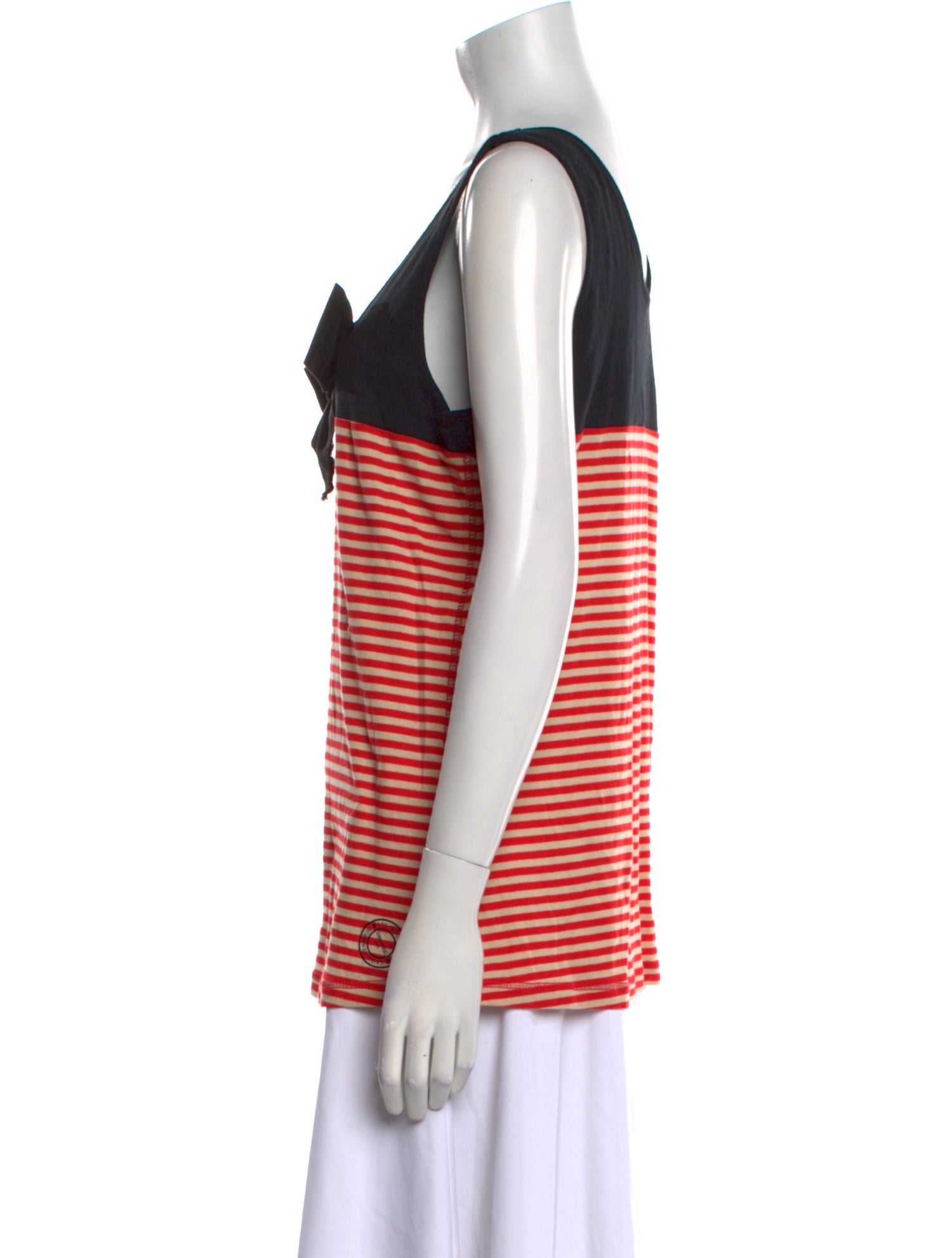 Sonia Rykiel Striped Scoop Neck Top