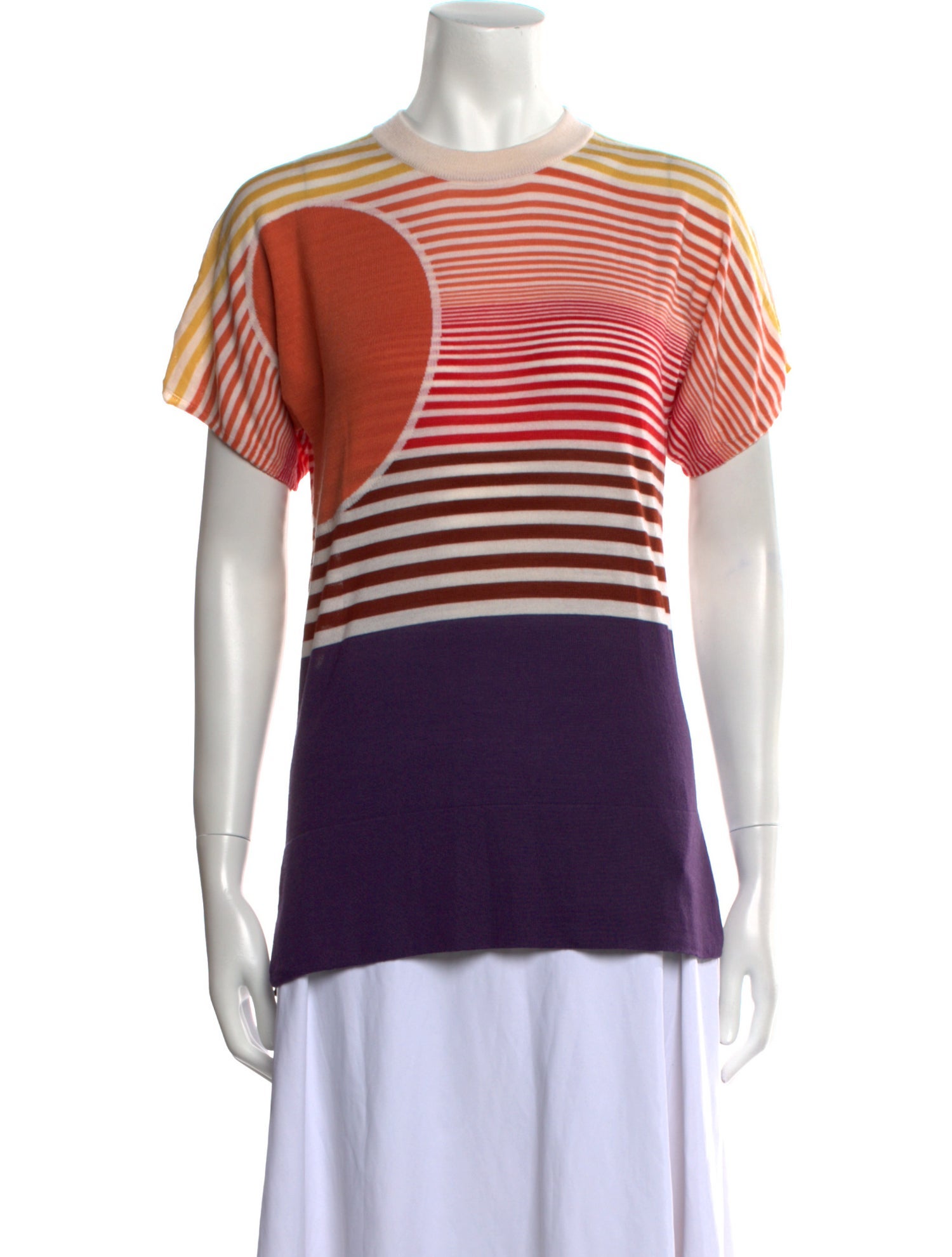 Sonia Rykiel Wool Striped T-Shirt