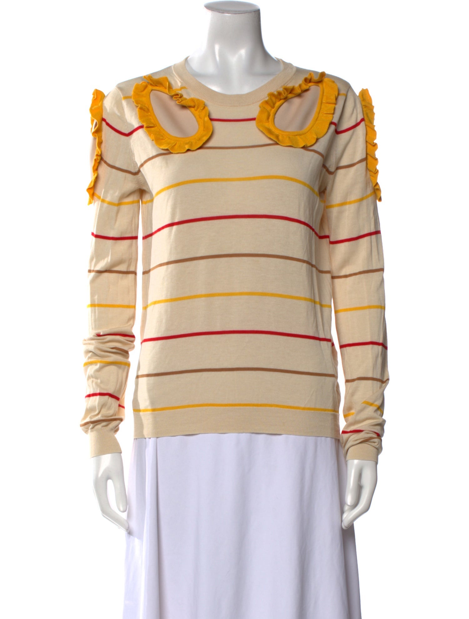 Sonia Rykiel Silk Striped Sweatshirt
