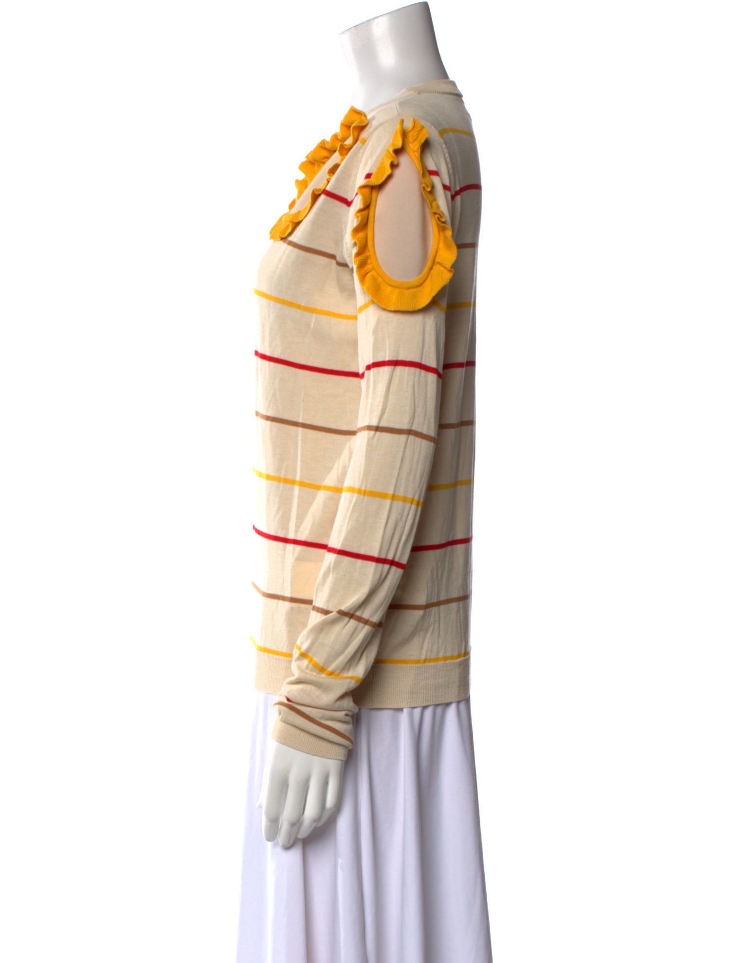 Sonia Rykiel Silk Striped Sweatshirt