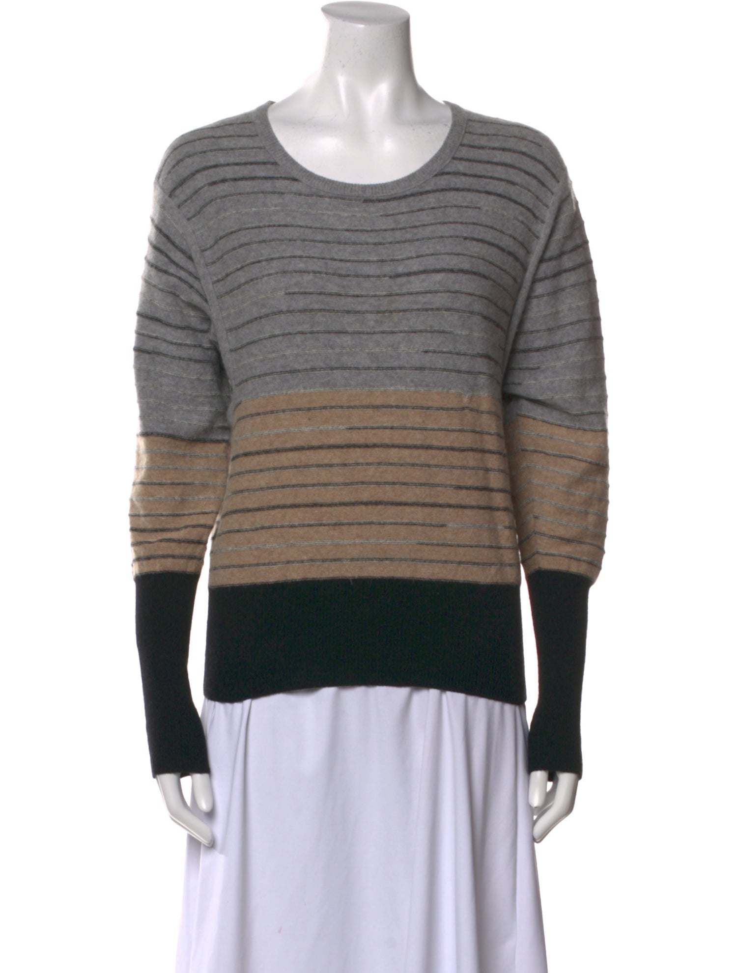 Sonia Rykiel Striped Scoop Neck Sweater