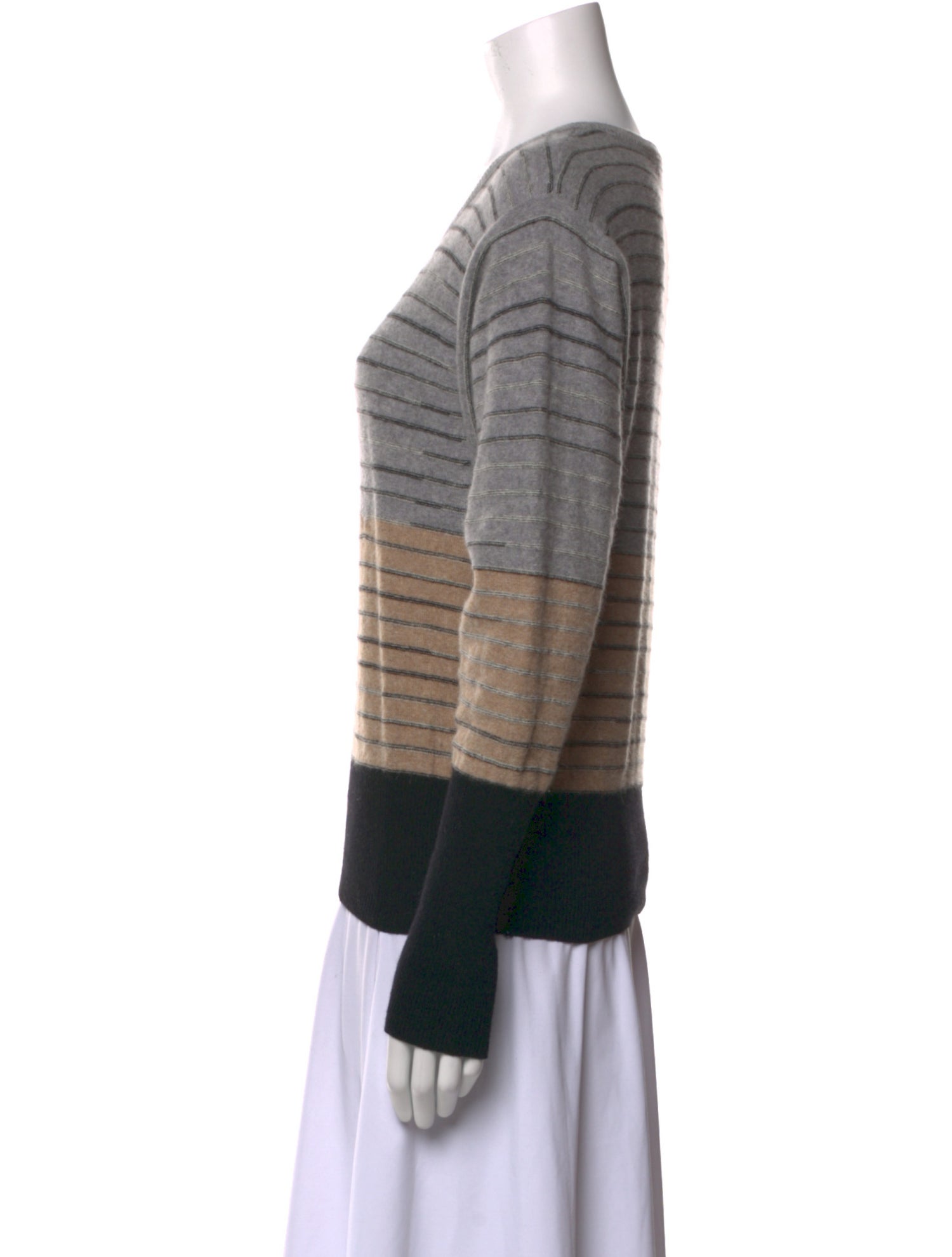 Sonia Rykiel Striped Scoop Neck Sweater