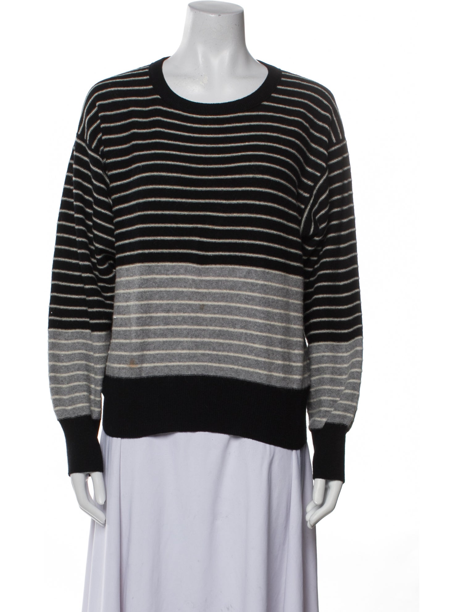 Sonia Rykiel Striped Scoop Neck Sweater