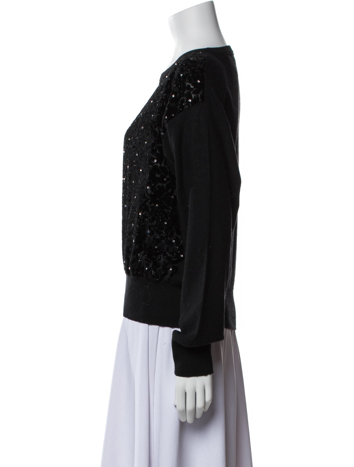 Sonia Rykiel Wool Bateau Neckline Sweatshirt