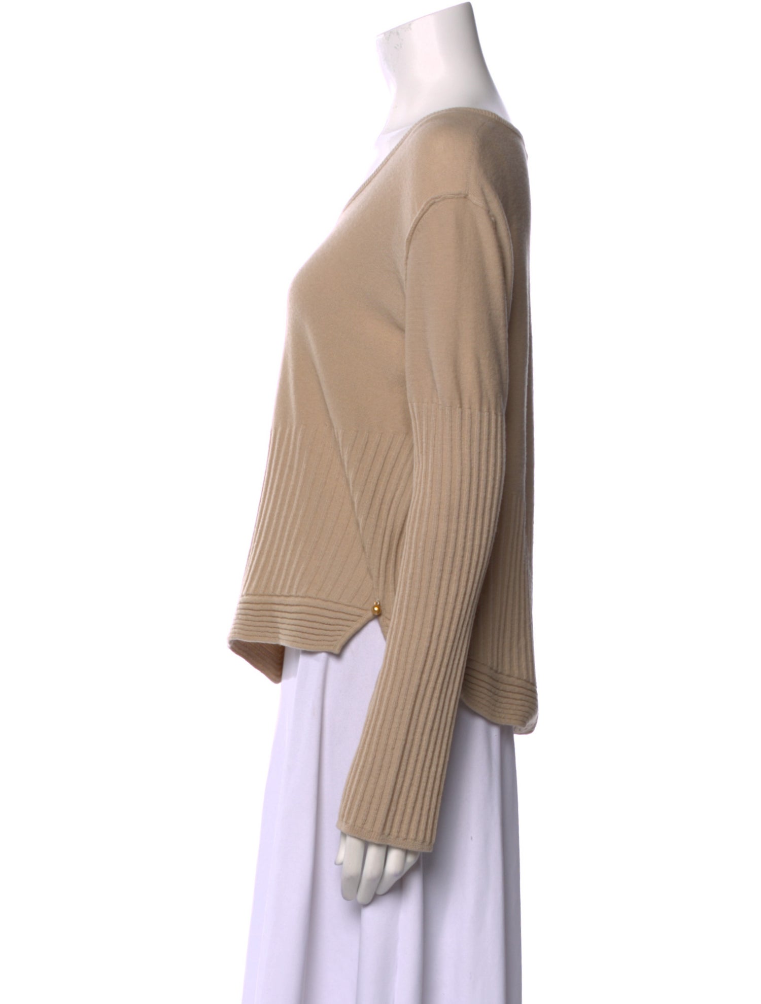 Sonia Rykiel Virgin Wool Scoop Neck Top