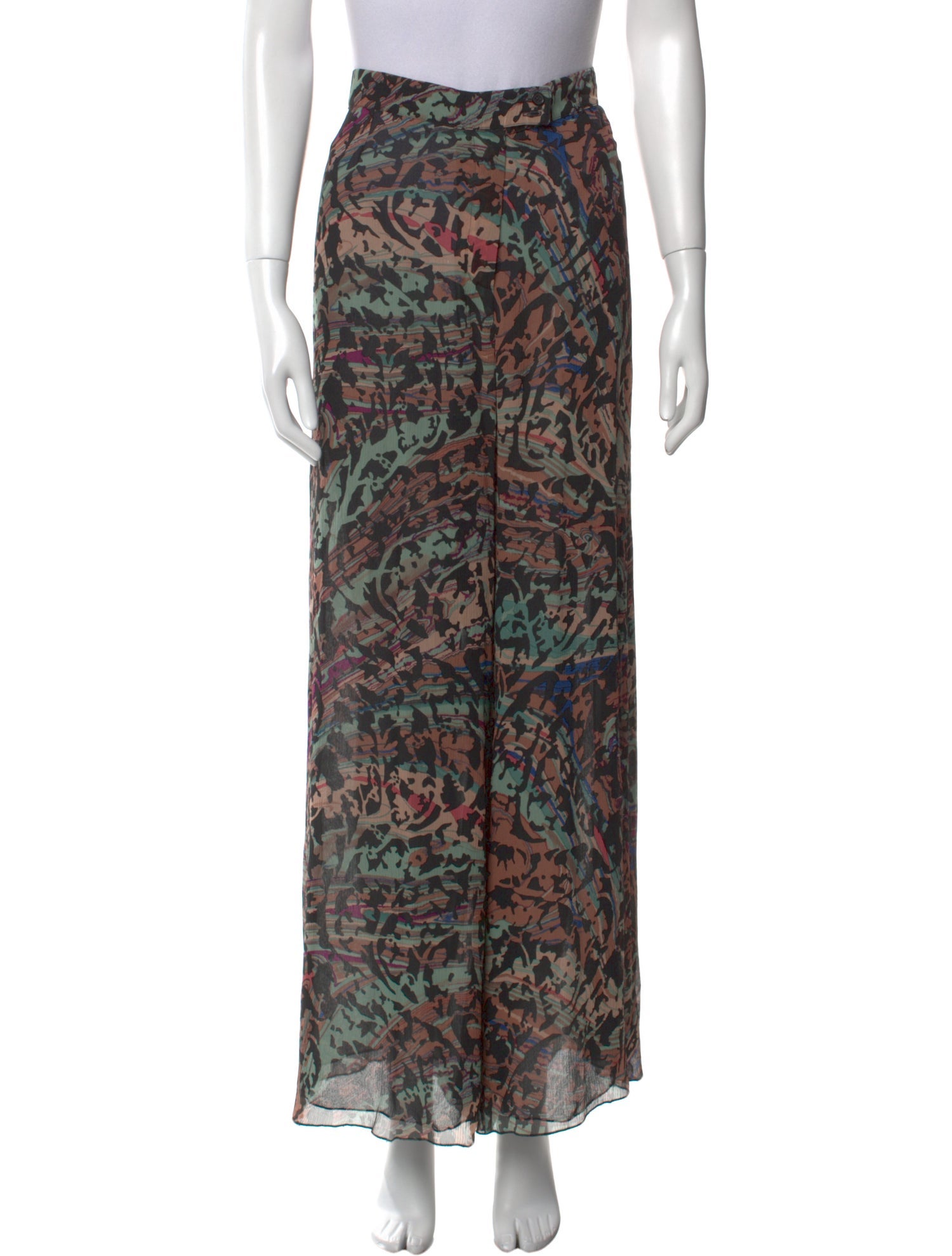 Sonia Rykiel Silk Wide Leg Pants