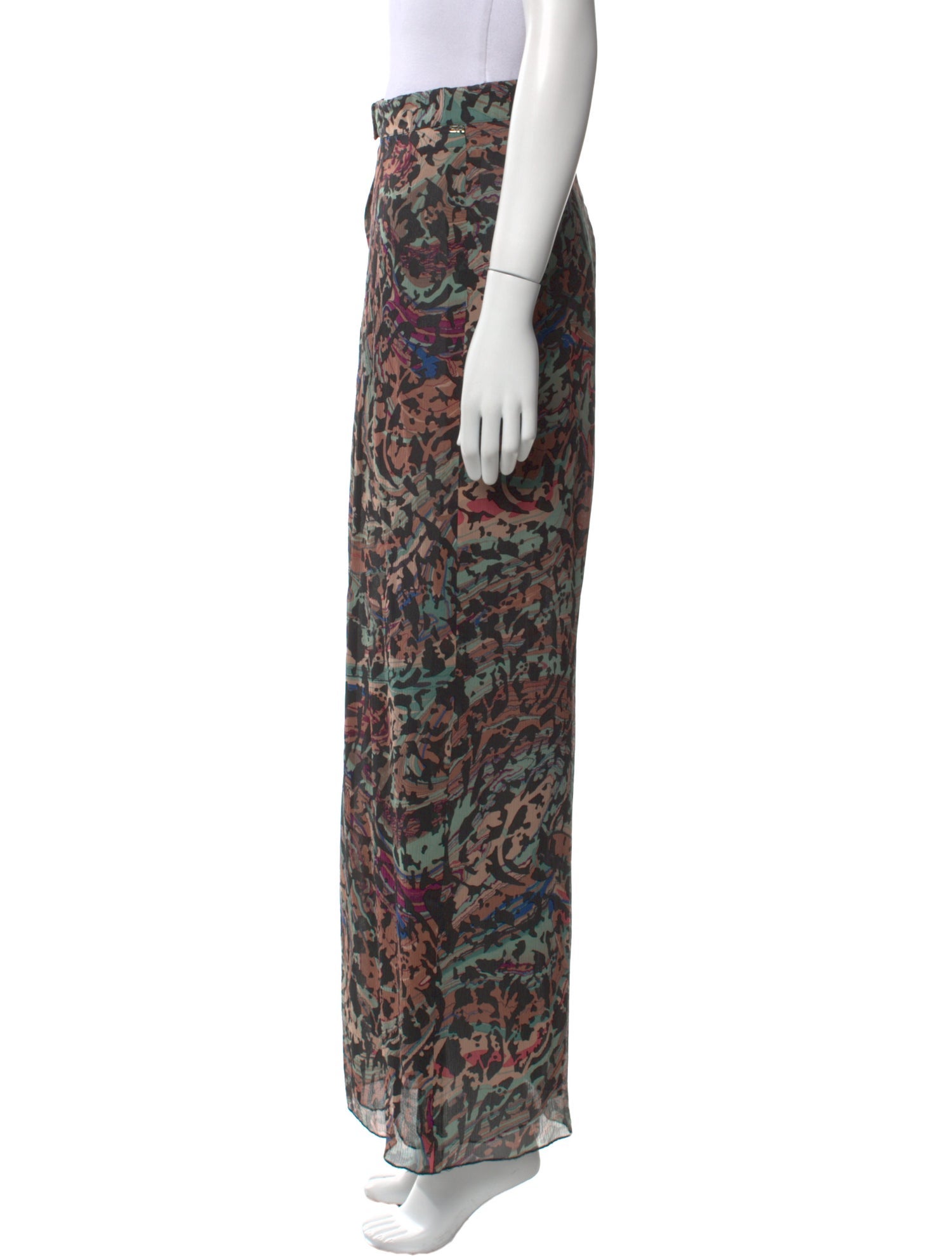 Sonia Rykiel Silk Wide Leg Pants