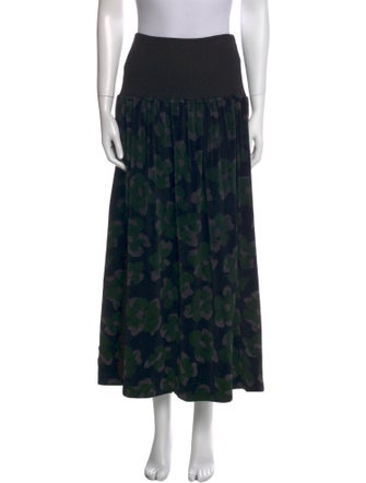 Sonia Rykiel Floral Print Midi Length Skirt