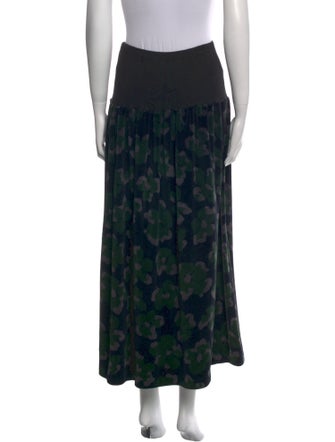 Sonia Rykiel Floral Print Midi Length Skirt