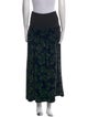 Sonia Rykiel Floral Print Midi Length Skirt