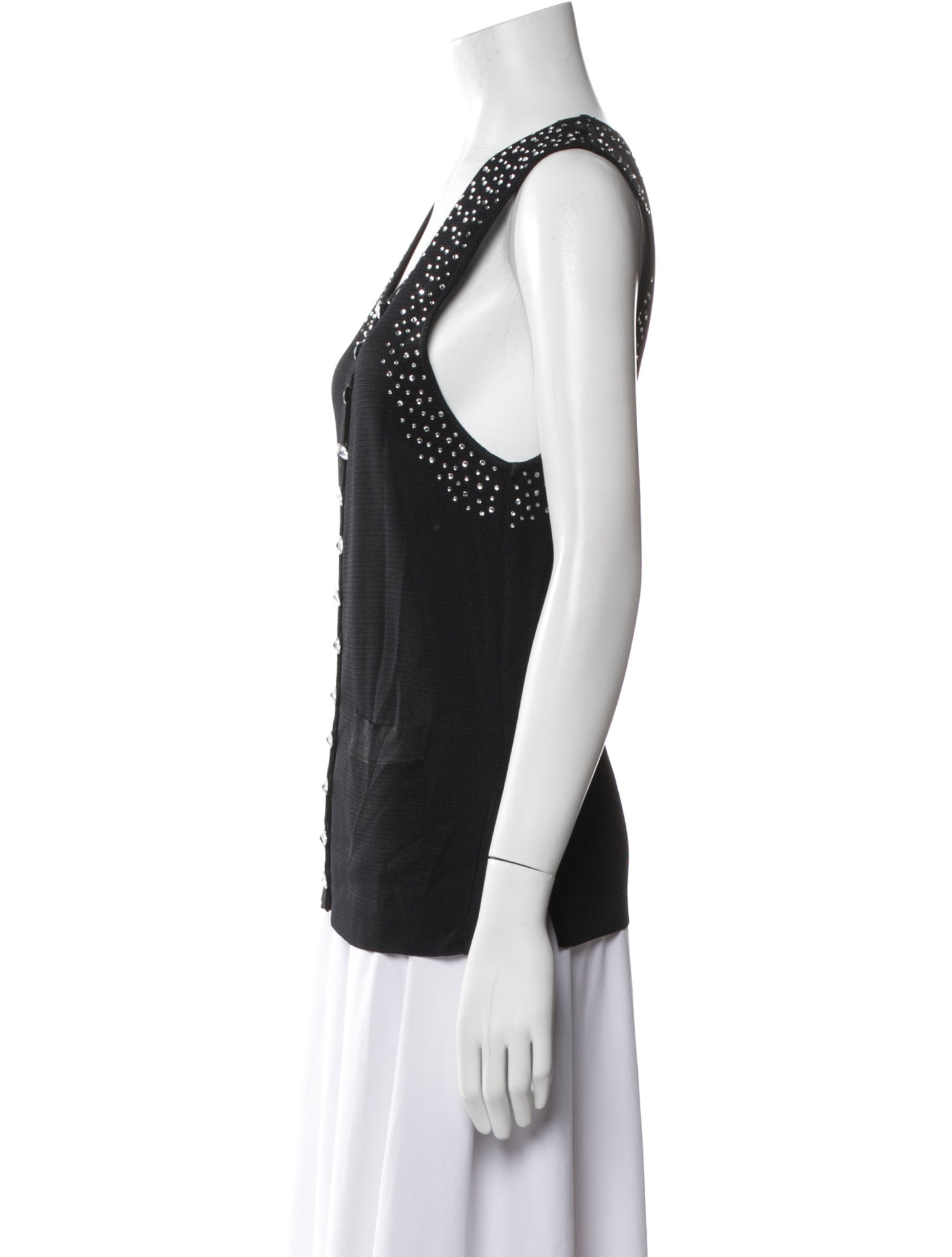 Sonia Rykiel Scoop Neck Sleeveless Top