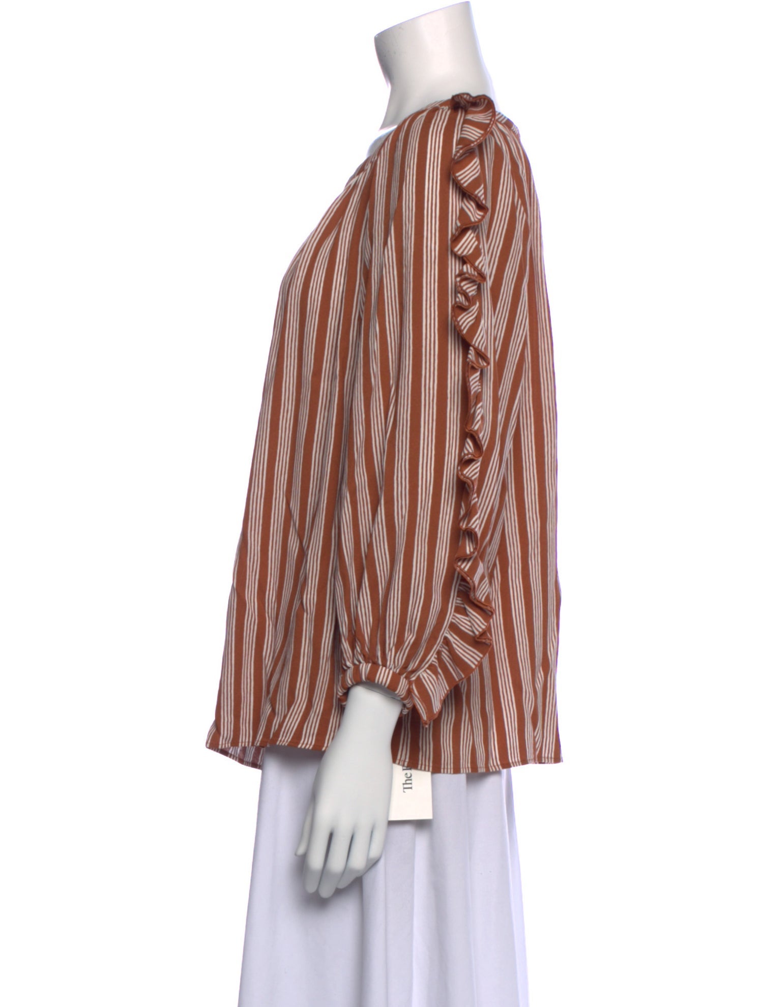 Sonia Rykiel Striped Bateau Neckline Blouse