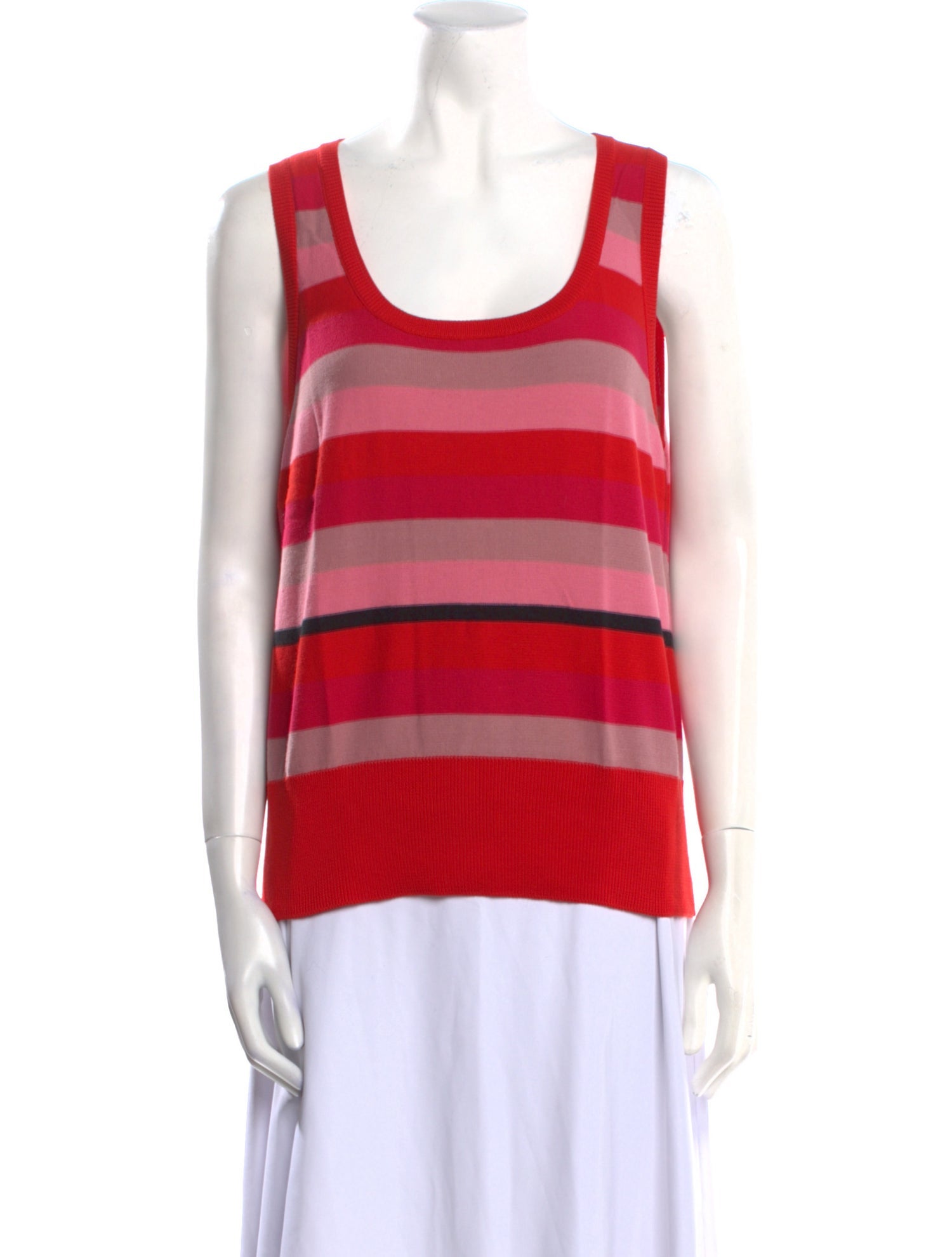 Sonia Rykiel Striped Scoop Neck Sweater