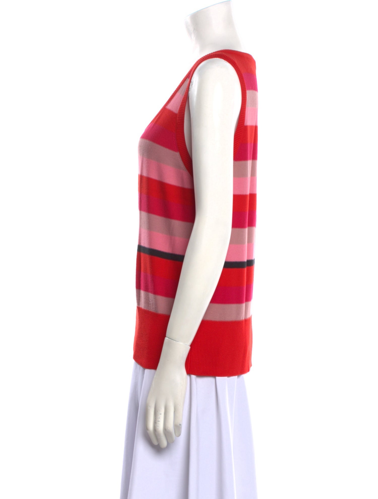 Sonia Rykiel Striped Scoop Neck Sweater