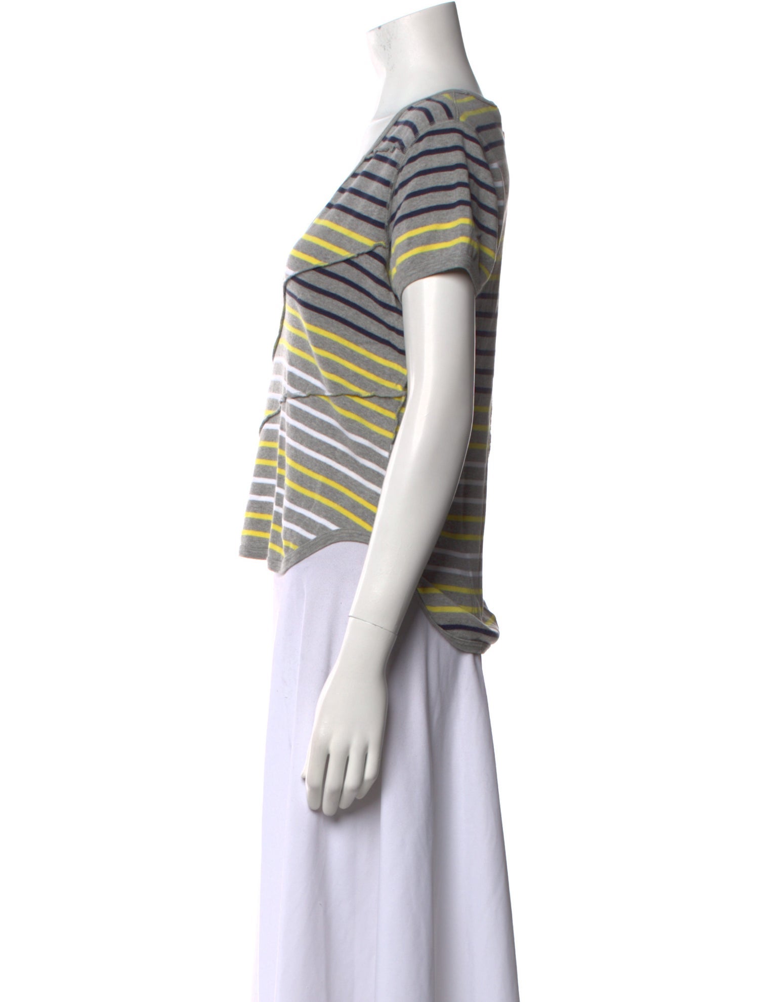 Sonia Rykiel Striped V-Neck T-Shirt