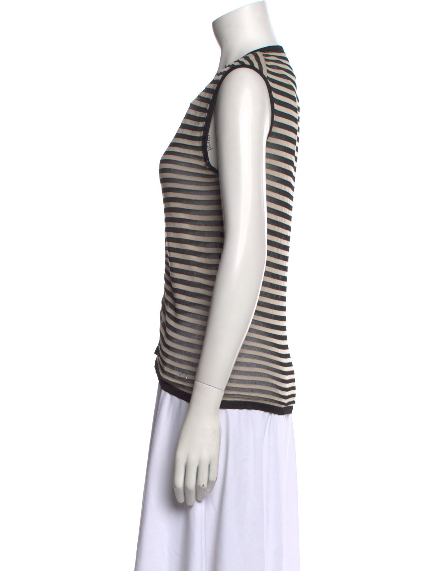 Sonia Rykiel Striped V-Neck Top