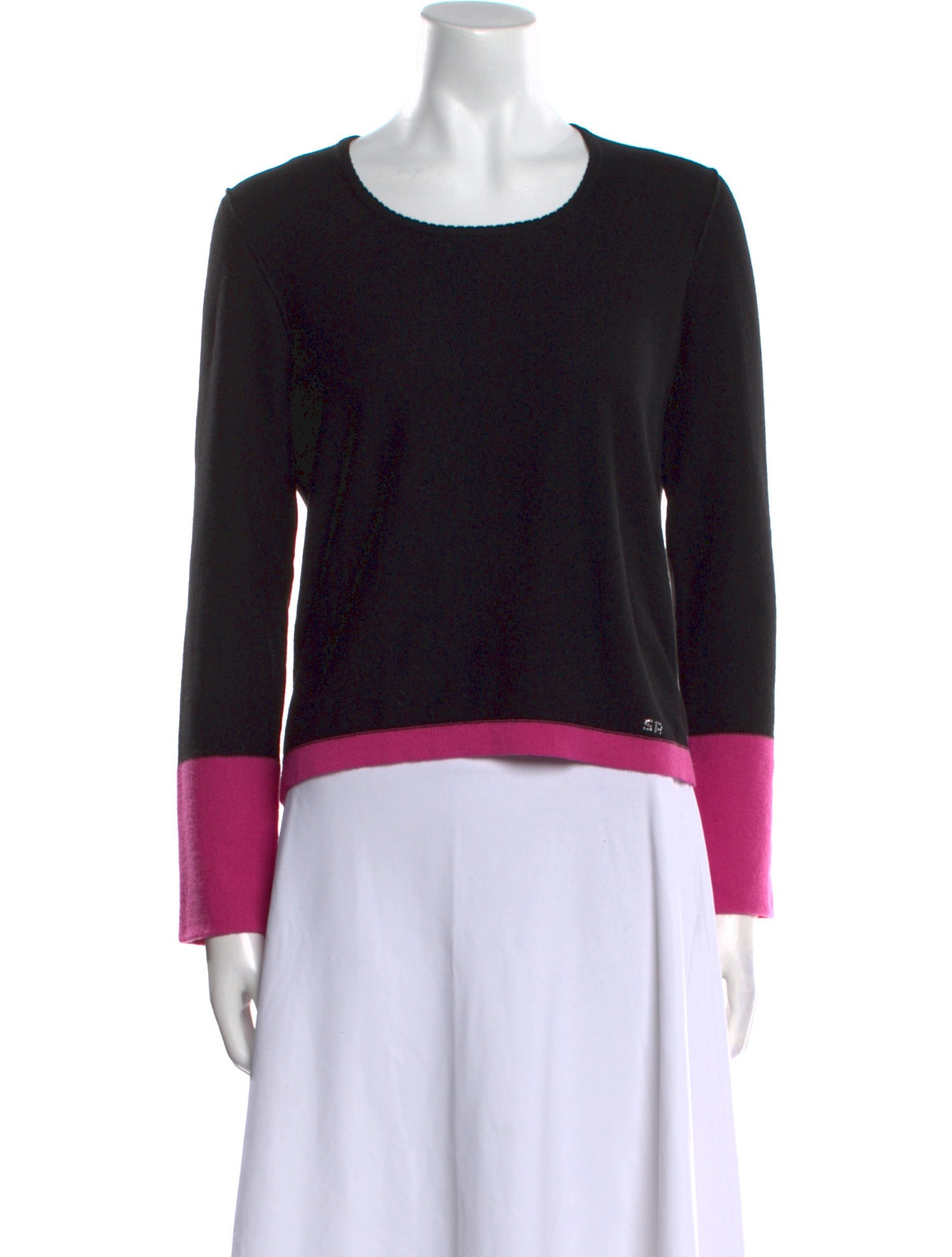 Sonia Rykiel Cashmere Colorblock Pattern Sweater