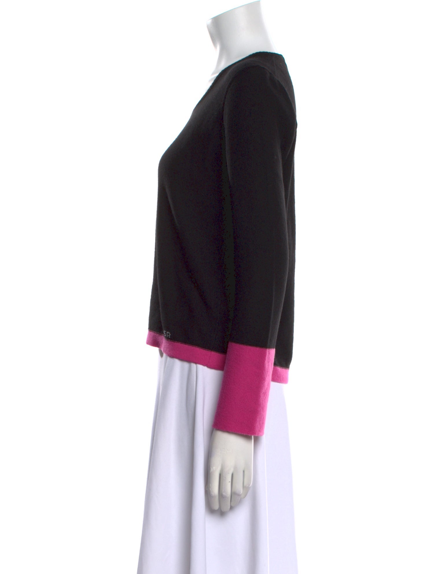 Sonia Rykiel Cashmere Colorblock Pattern Sweater