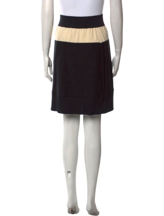Sonia Rykiel Colorblock Pattern Knee-Length Skirt