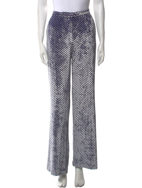 Sonia Rykiel Polka Dot Print Wide Leg Pants