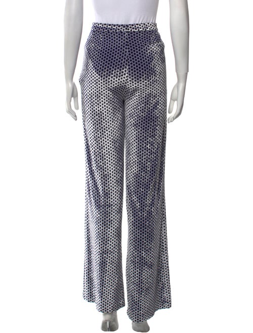 Sonia Rykiel Polka Dot Print Wide Leg Pants