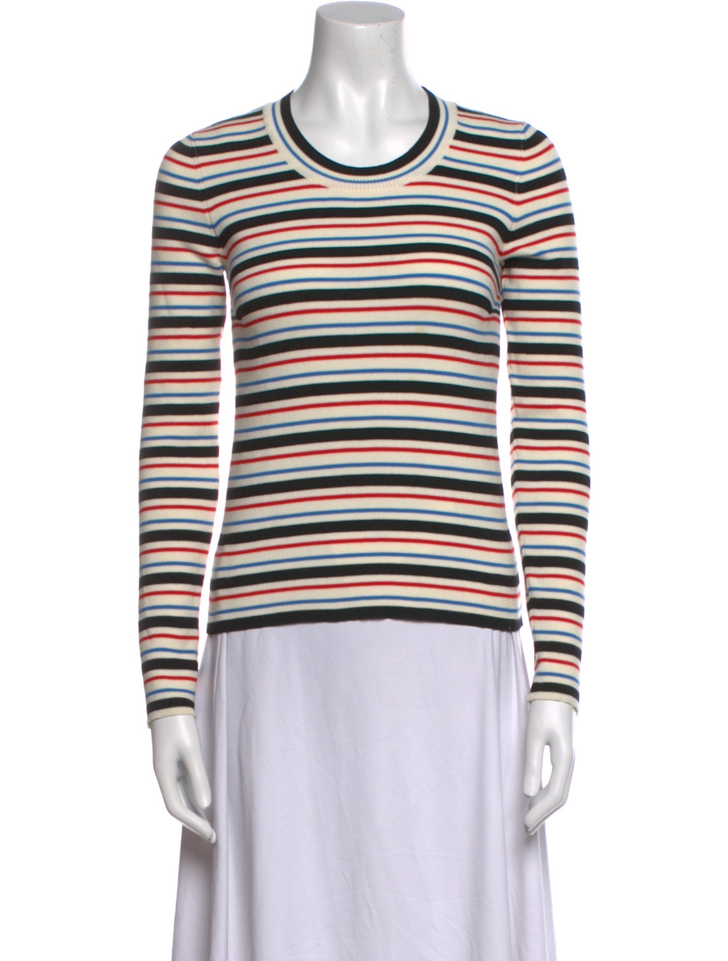 Sonia Rykiel Striped Crew Neck Top