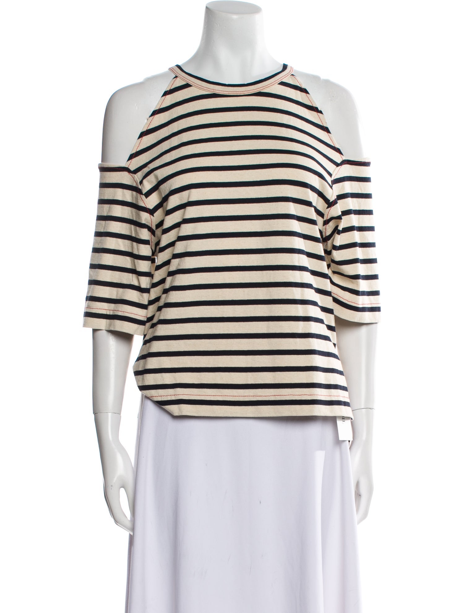 Sonia Rykiel Striped Scoop Neck Top