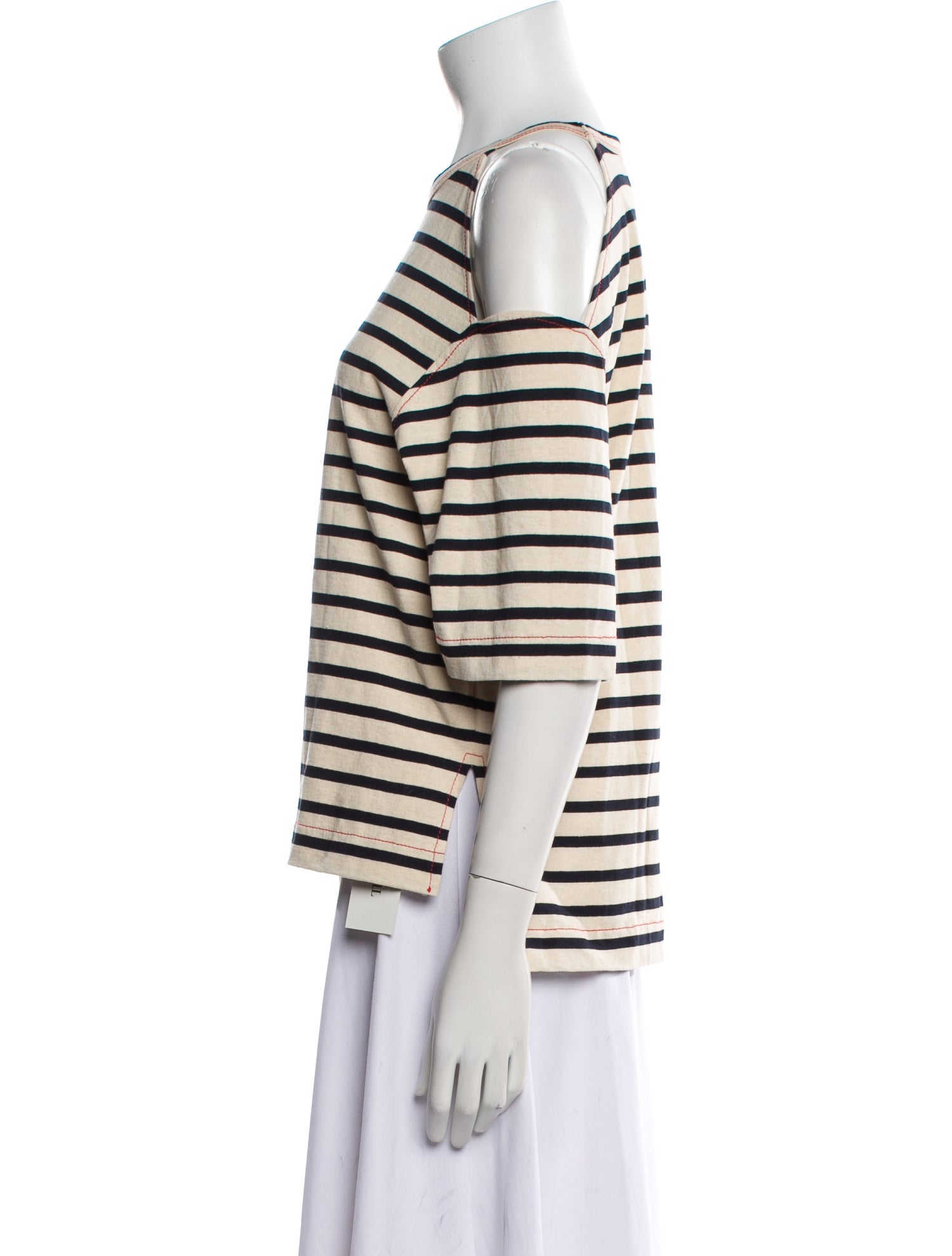 Sonia Rykiel Striped Scoop Neck Top
