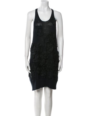 Sonia Rykiel Scoop Neck Knee-Length Dress